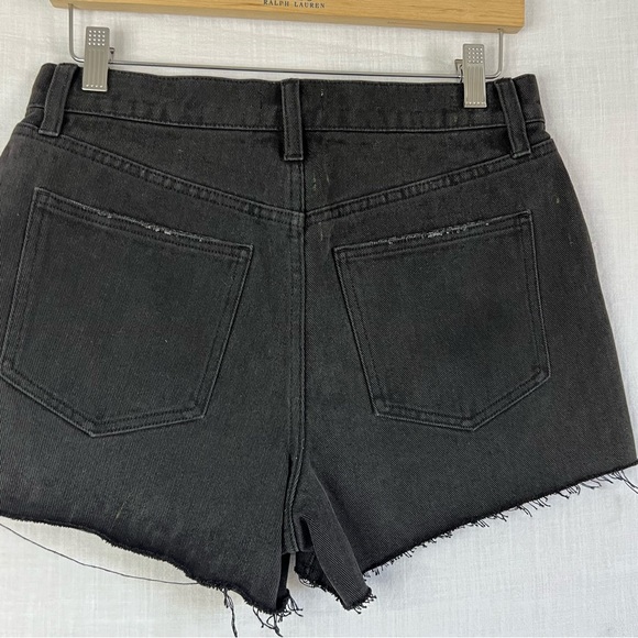 NWOT's Pistola Raw Hem Denim Short, size 26 short black cuff - Picture 5 of 12